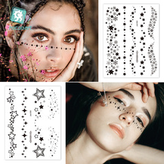 New cross-border supply collarbone tattoo stickers shoulder finger freckles face stickers waterproof dark tattoo stickers