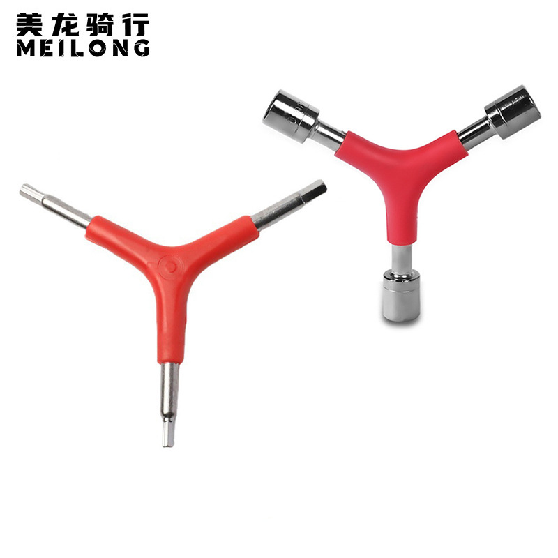 Mountain bike repair tool practical trigeminal hexagon socket repair tool 4MM/5MM/6MM