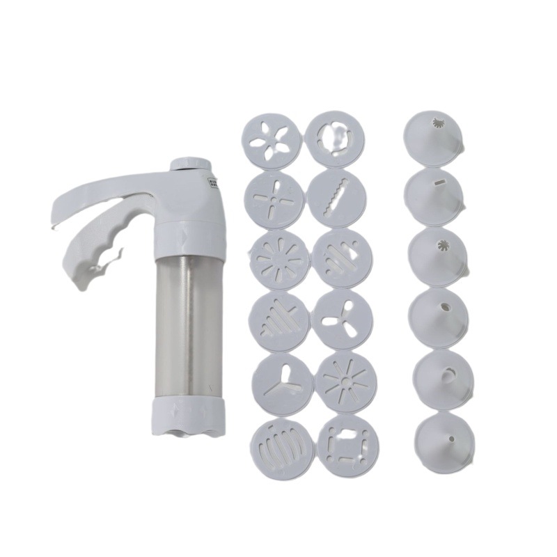 Pistola de decoración de galletas herramienta de decoración de galletas pastel doméstico boquilla de pastelería máquina de decoración de crema secador de galletas pistola de galletas