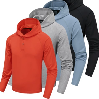 2023春季新品套头运动男休闲卫衣防风多功能长袖连帽男装厂家批发