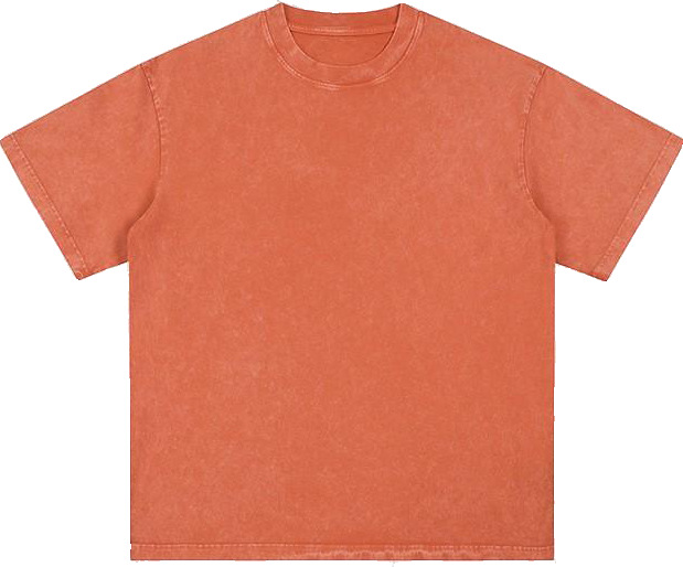 Transfronterizo europeo y americano pesado copo de nieve frito algodón retro lavado y viejo OVERSIZE camiseta de manga corta personalizada de marca de moda de bricolaje