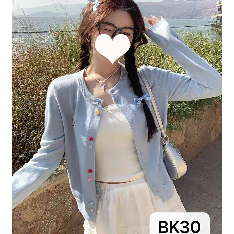 气质时尚潮流年轻毛织针织外套开衫女装春秋外搭上衣新款毛衣工厂|undefined