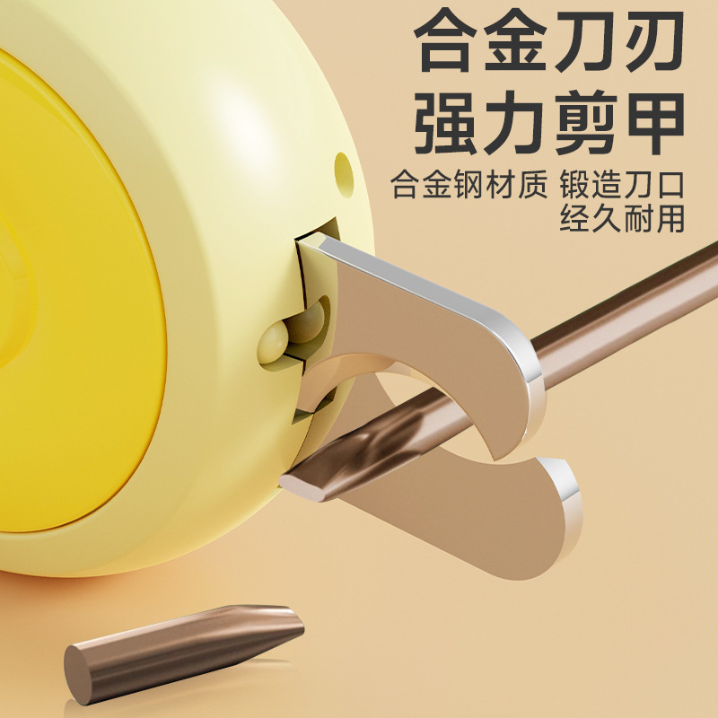 马卡龙宠物指甲剪带LED灯猫狗通用指甲修剪神器兔子不锈钢指甲钳|undefined