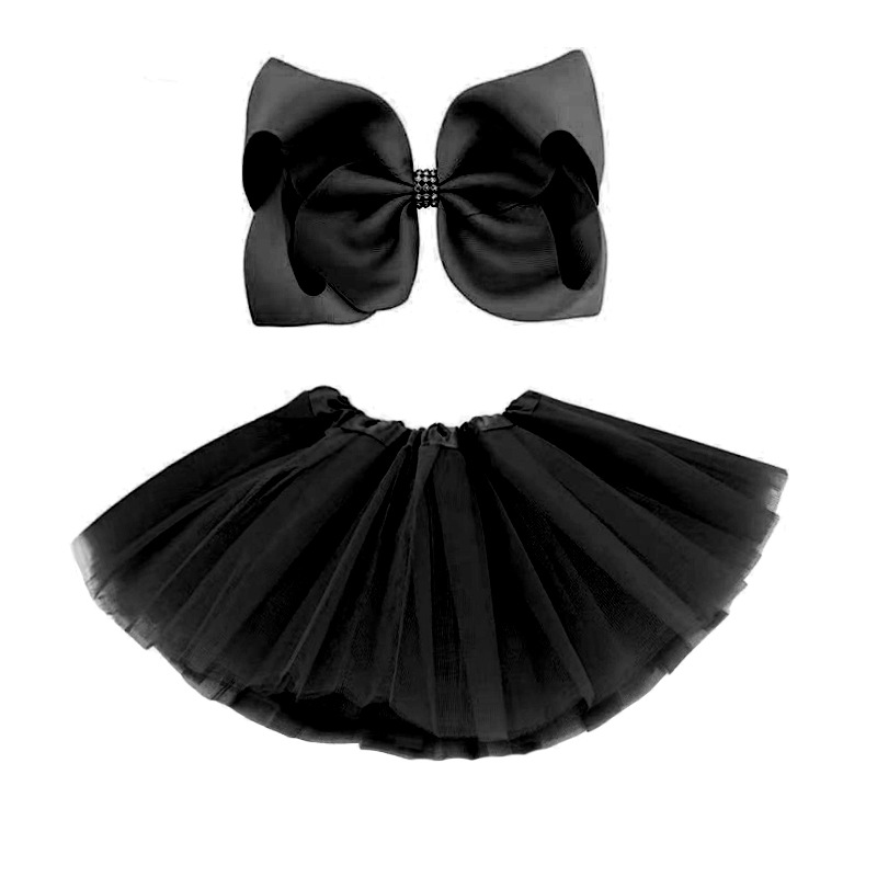 Amazon cinco capas Tutu falda niños más horquilla falda infantil traje accesorios para el cabello princesa vestido joyería caja de regalo al por mayor