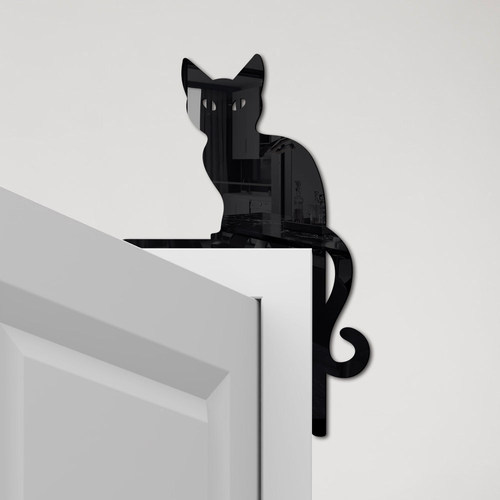 JM1104 cross-border Halloween new 3D three-dimensional cat acrylic mirror sticker home switch decorative wall sticker