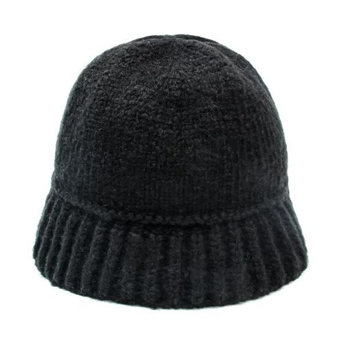 Korean style ins autumn and winter all-match face-showing small woolen hat to keep warm and ear-protecting large head circumference bucket knitted woolen hat for women