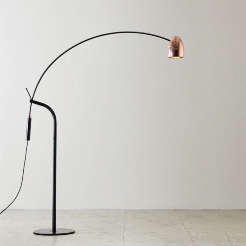 Postmodern Minimalist Personality Light Luxury Living Room Floor Lamp Nordic Designer Creative Villa Hotel Bedroom Fishing Lamp