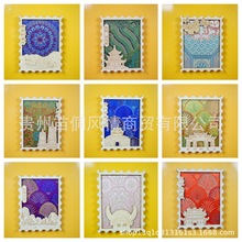 批发手工木质旅游地标冰箱贴磁贴摆件画框家居饰品磁贴创意小礼品