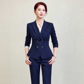 高端职业西装套装女2025新款春季气质女神范面试酒店珠宝店工作服
