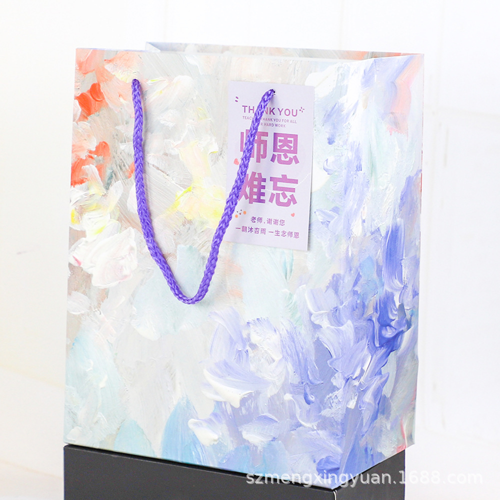 Estilo creativo ins hermosa temporada de graduación para enviar bolsas de papel al maestro cumpleaños día del padre regalo bolsa de regalo bolsa de papel portátil