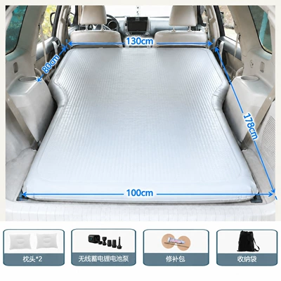 Car air mattress for: Vehicle-mounted inflatable bed - air-spring-car-bedwireless-battery-pump2-pongee-inflatable-pillows