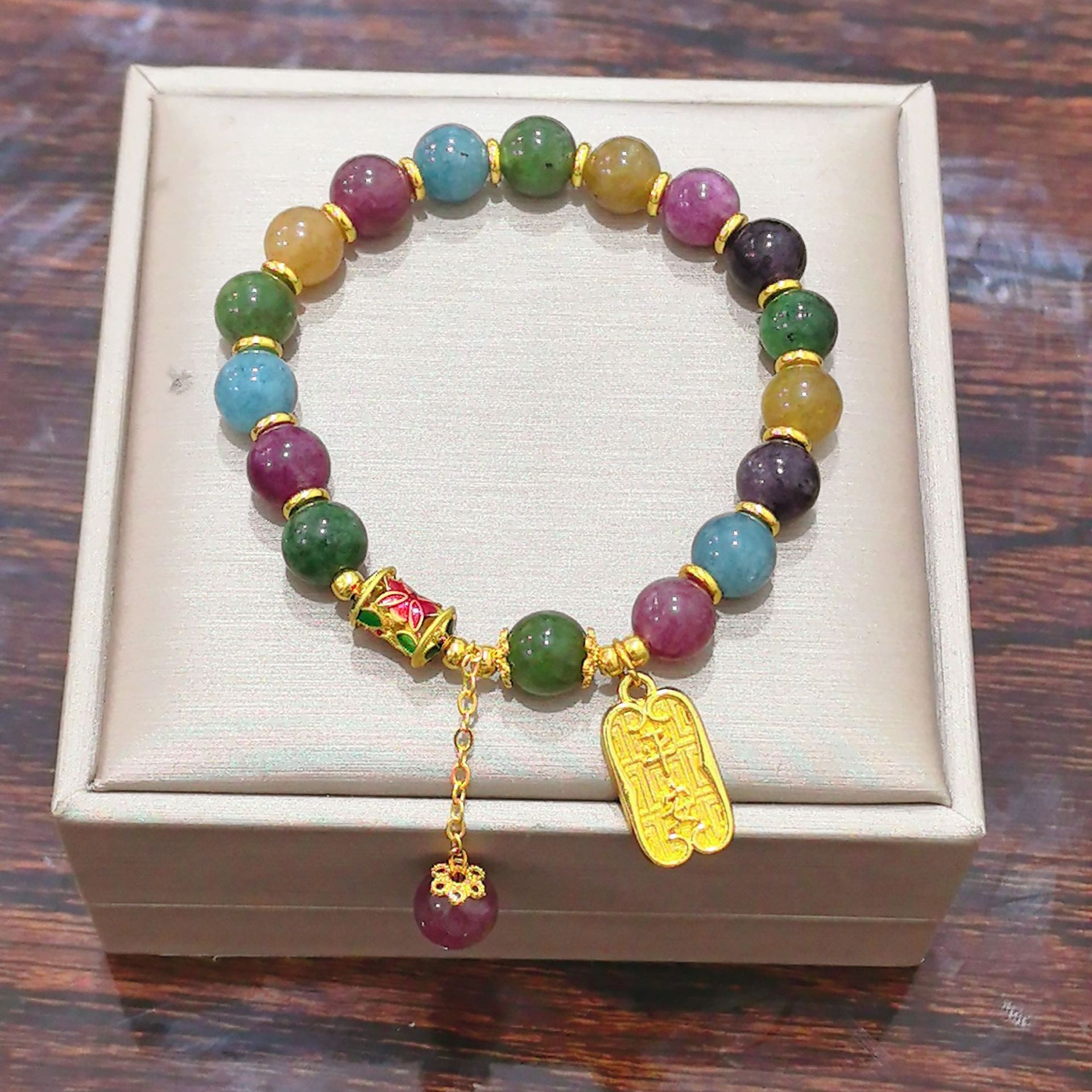 Ping An Happy / turmalina pulsera