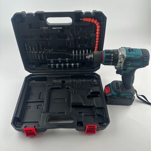 Brushless lithium electric drill rechargeable household high-power hand gun drill 13mm hand electric drill multifunctional impact drill industrial grade