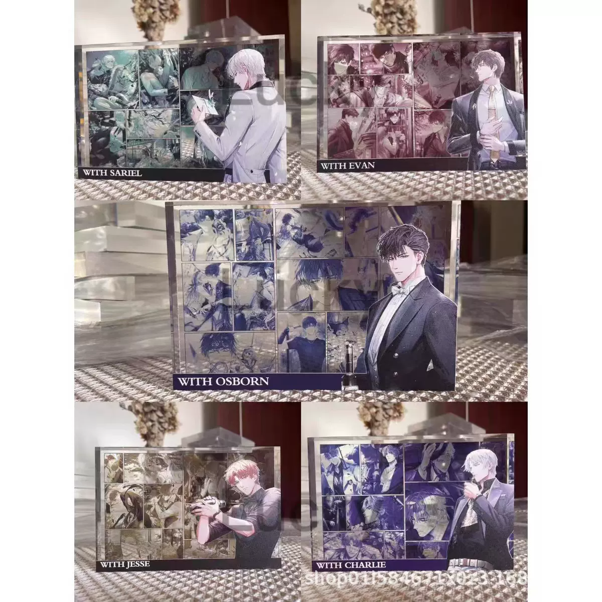 光与夜之恋萧逸陆沉齐司礼夏鸣星查理苏亚克力透卡高颜值送闺蜜礼