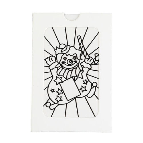 Clown color changing card white color changing painting magic toy children magic props prophecy color changing card batch