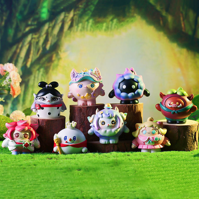 エッグボーイパーティー一緒にピクニックシリーズフィギュアブラインドボックス人気の子供のおもちゃフィギュア人形デスクトップ装飾品|undefined
