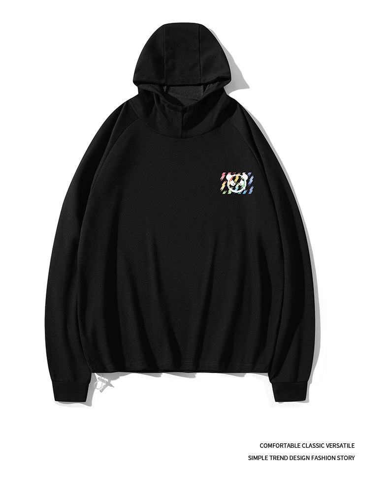 Men's Hooded Sweatshirt Jacket Loose Versatile Pullover Top_voghion.com