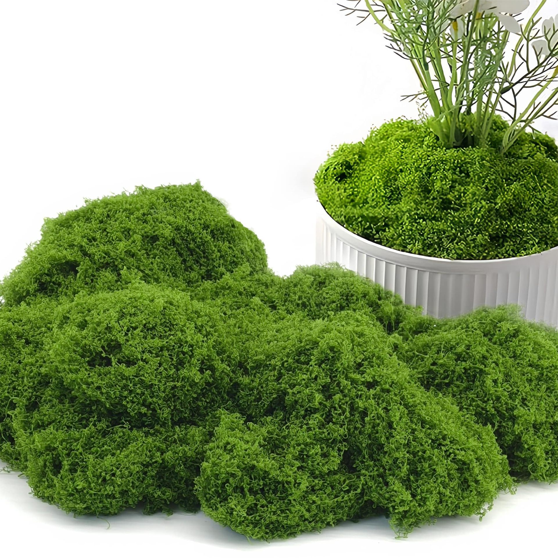 Cross-border 30g small package simulated moss artificial fake moss simulated wool moss DIY micro-landscape green plants