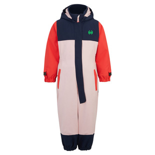 Children's Ski Suit Boys and Girls Winter Outdoor Waterproof Warm Thickened Single-Board Double-Board Children's One-Piece Ski..