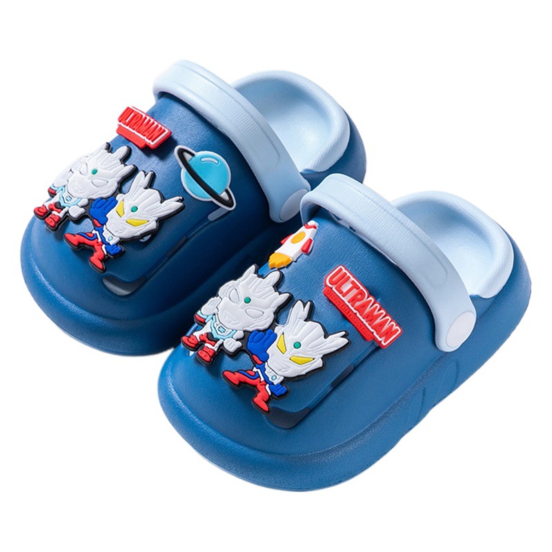 2024 spring Ultraman children's cartoon hole shoes boys EVA soft bottom home non-slip garden shoes sandals