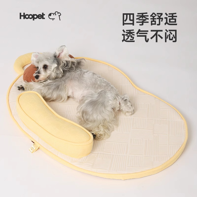 HOOPET cojín de anacardo para perros desmontable y lavable para mascotas gato perro pequeño y mediano cojín para dormir de verano perrera universal para todas las estaciones