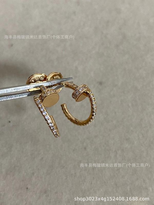 新しいカジア光沢のあるネイルイヤリング高バージョンイヤリング工場直接卸売|undefined