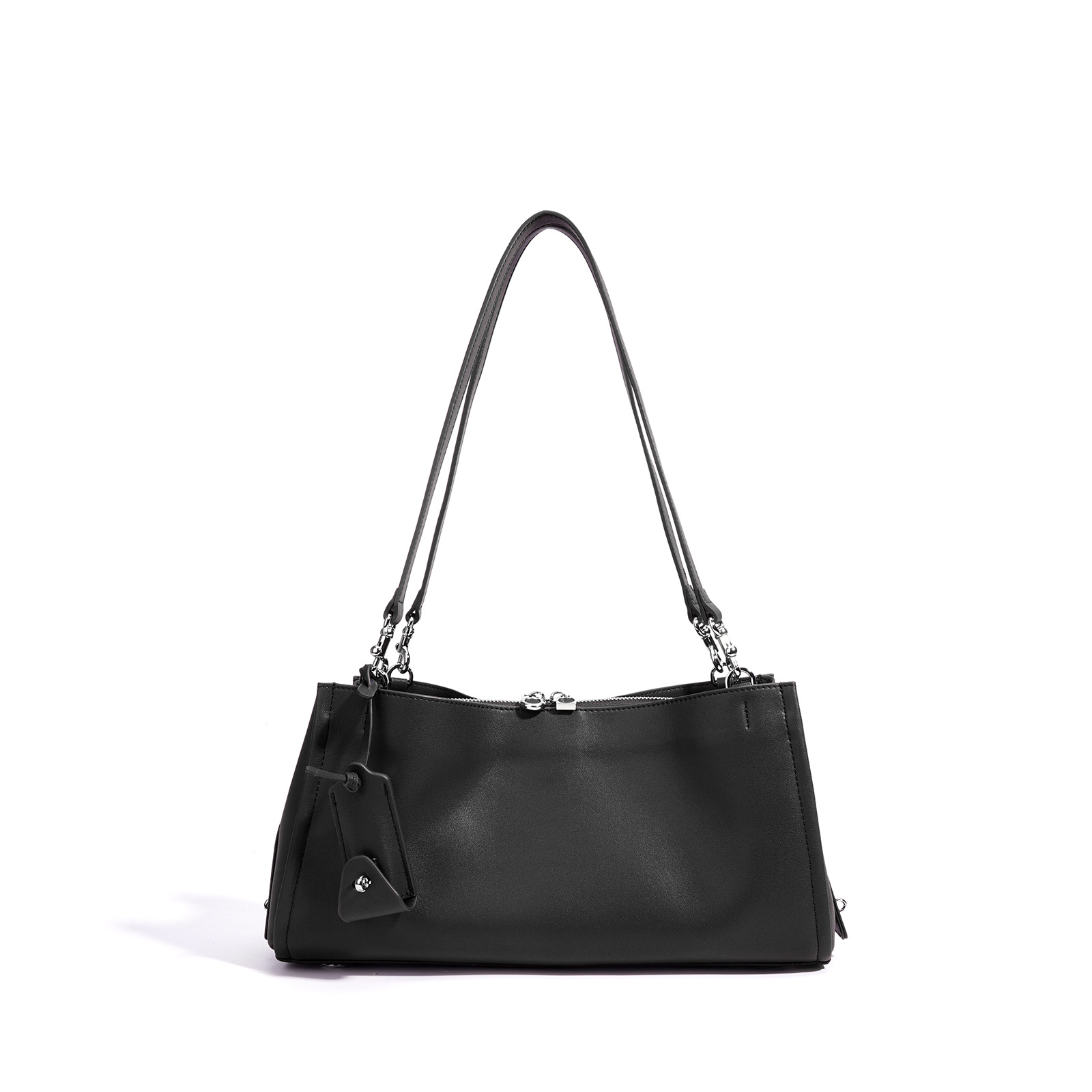 Spring/Summer Cowhide Boston Bag Genuine Leather Luxury Underarm Bag For Women Simple Commuter Handbag Fashion New Shoulder Bag - Thumbnail 8