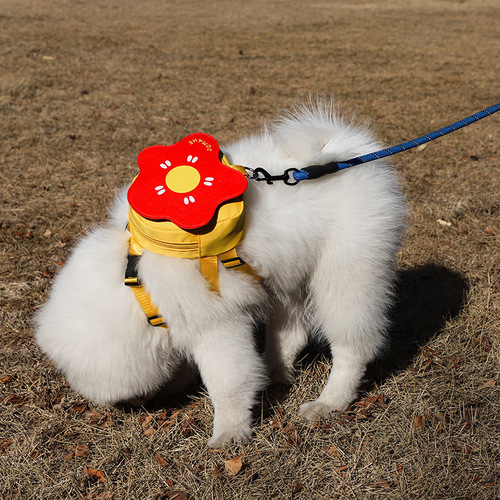 Pet bag, pet backpack, dog bag, dog walking snack bag, mini bag, can be hung with a traction rope
