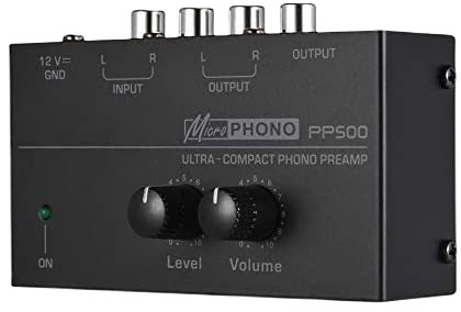 Preamplificador PP500 Giradiscos Controles de Volumen Phono
