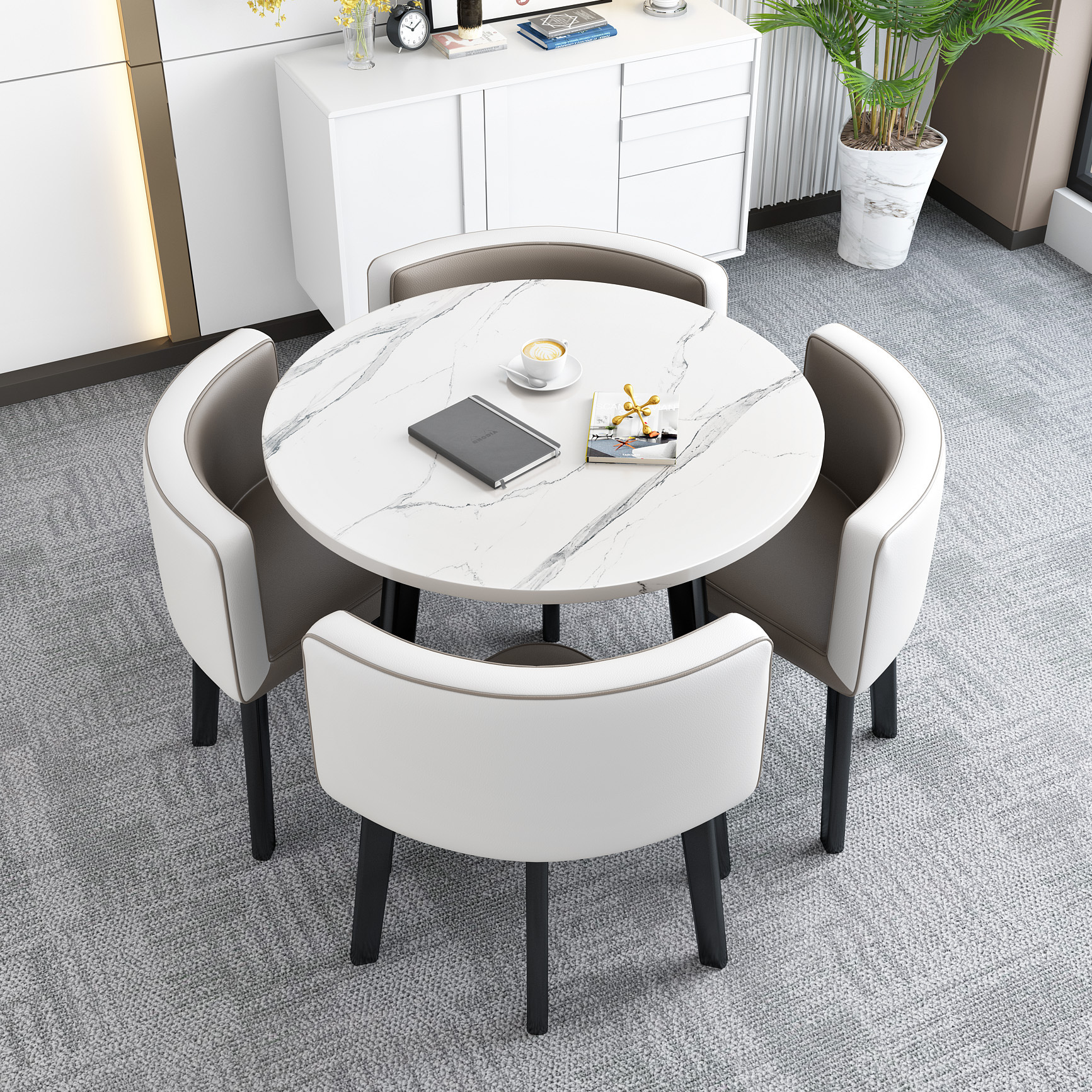 Mesa de comedor disponible para uso doméstico, apartamento pequeño, mesa de comedor, tienda, mesa de negociación, mesa y silla, mesa redonda de recepción