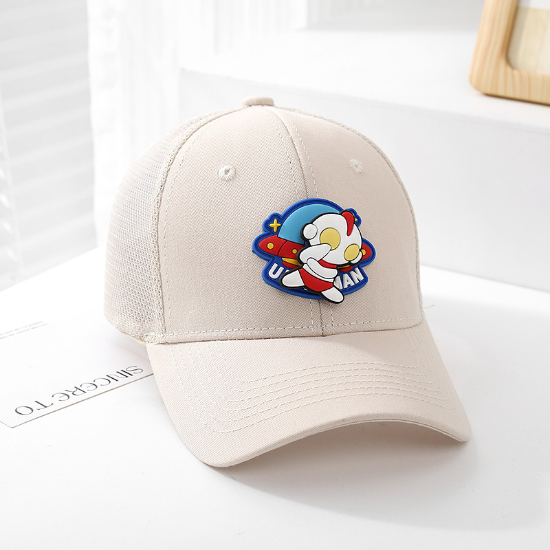 Sombrero para niños, sombrero de red de dibujos animados lindo para bebés, niños y niñas, sombrilla de verano, gorra de béisbol, protector solar al aire libre, gorra de visera