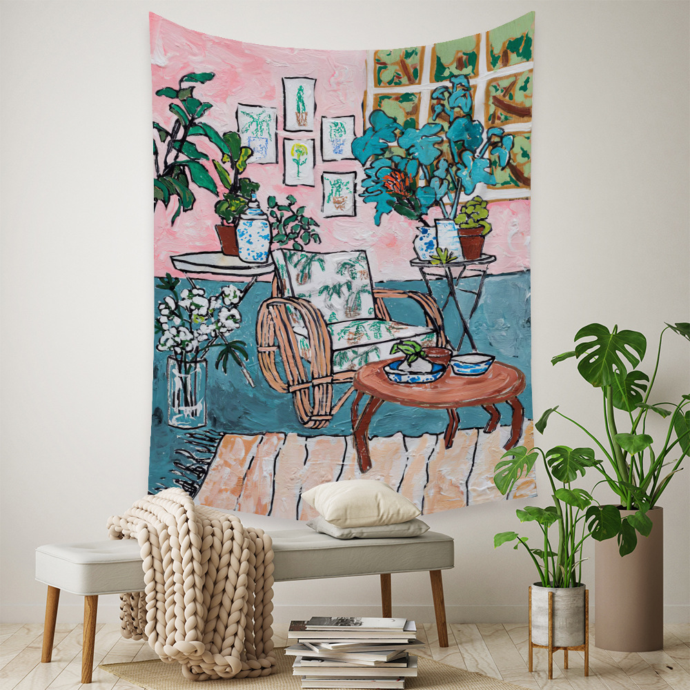 Tapestry Home Cross-border Bohemian Tapestry Room Decoration Wall Cloth Mandala Decoration Cloth Tapestry display picture 72