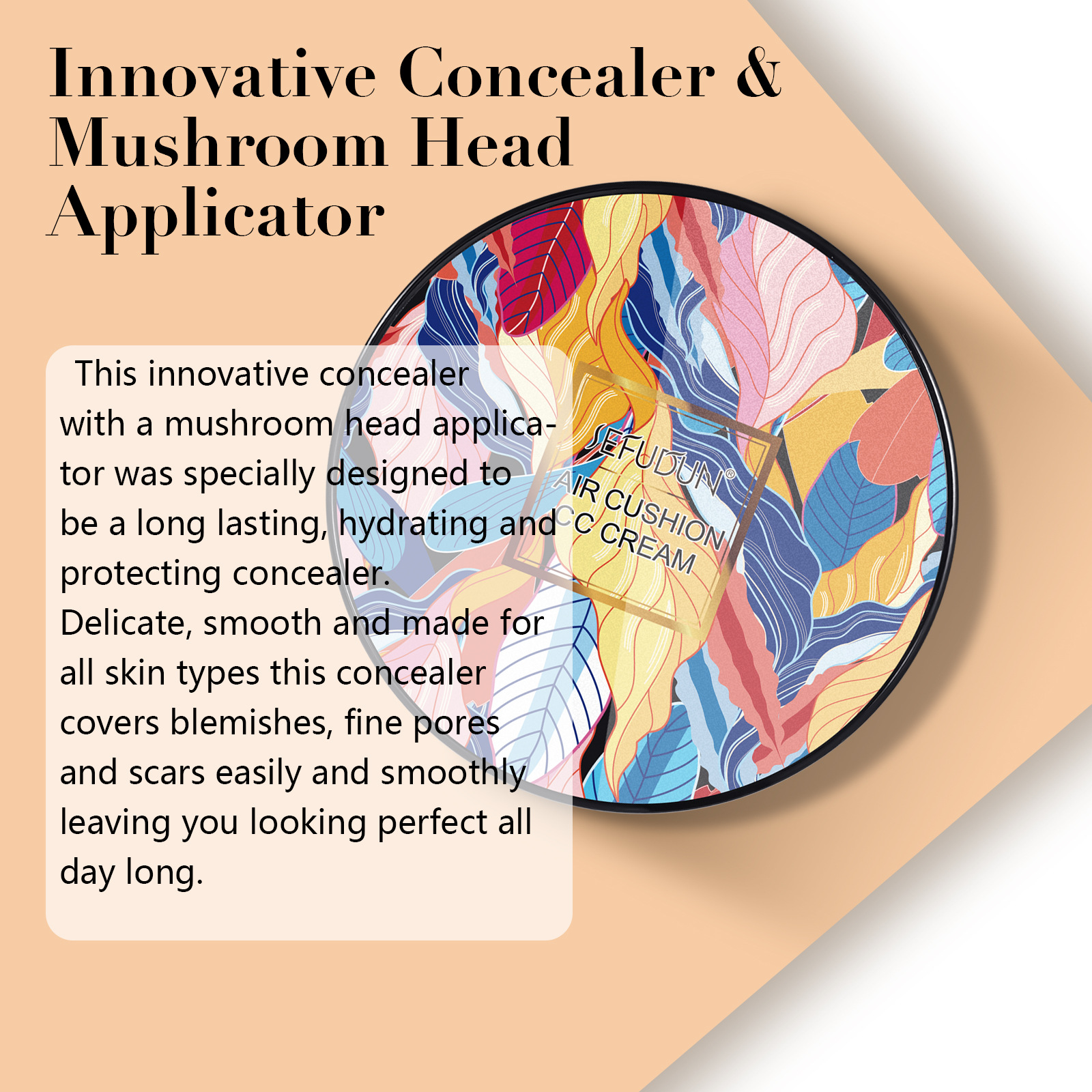 Title 5, Mushroom Shaped Air Cushion Liquid Foundation M...