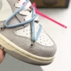Light blue laces leather noodles