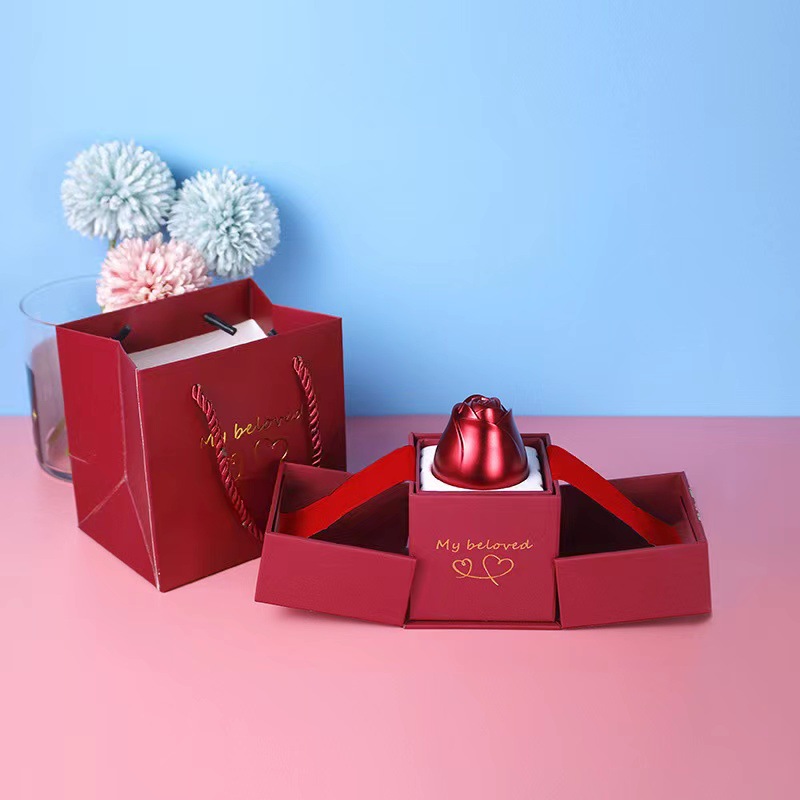 400g Weight Elegant Heart Shape Metal Jewelry Boxes