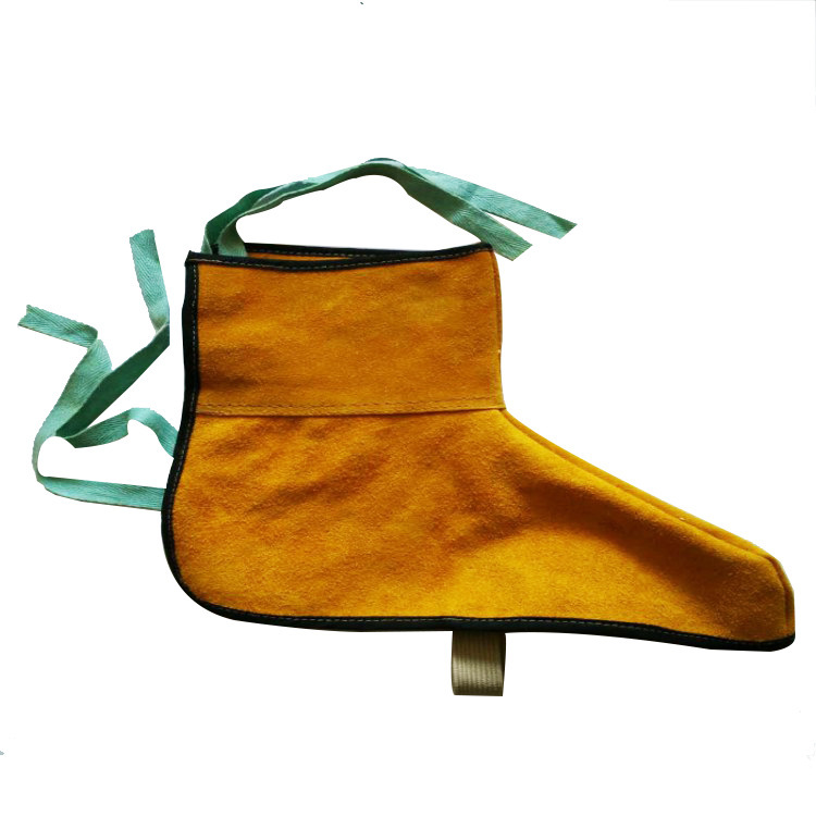 添盾 TD38-9865 牛皮电焊护脚 20cm（耐磨隔热防火花飞溅）