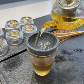 高效易清洁无孔氧化铝矿石过滤茶漏创意过滤茶叶茶隔泡茶功夫茶具