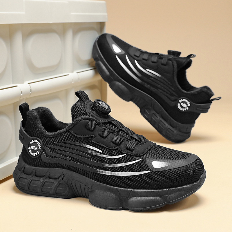 Zapatos de invierno para hombres nuevos zapatos de hombre más terciopelo grueso calentamiento zapatos deportivos de algodón grueso zapatos de correr casuales