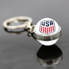 Football double-sided chain, glossy pendant, keychain, souvenir, 2022