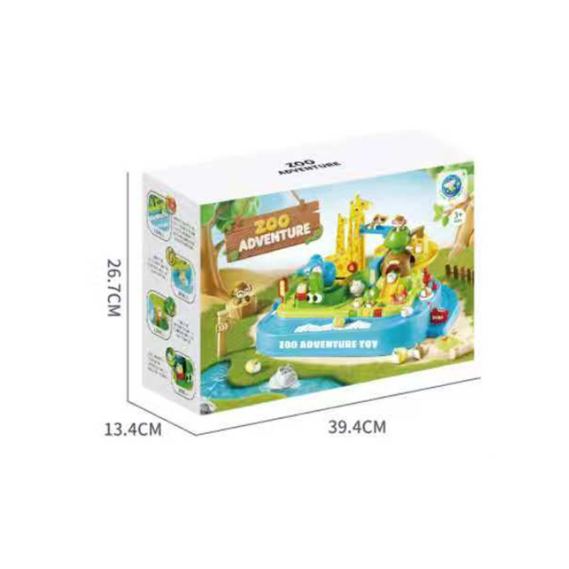 Simulación magnética transfronteriza para niños zoológicos grandes aventuras patineta de órbita jardín de infantes juguetes interactivos