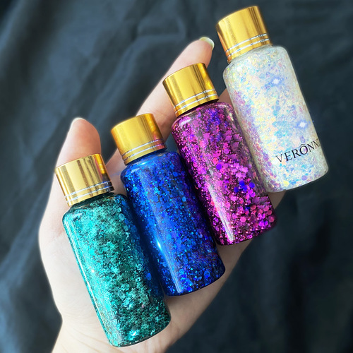 Stage makeup sequin gel eye shadow face and body glitter makeup performance children and adults Christmas makeup