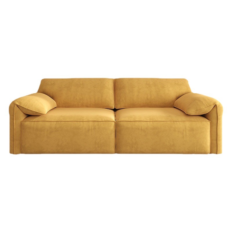 Sofá Cama Eléctrico Multifuncional de Doble Uso, Sofá Recto de Cuatro Plazas para Apartamentos Pequeños, Sofá de Tela con Orejas de Elefante