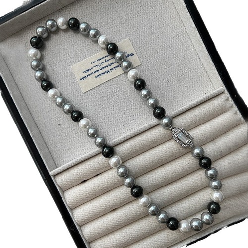 Mother-of-pearl Treasure Box Mixed Color Si Jia Pearl Necklace, High-end, Niche Design, Squirrel Pearl Bead Choker