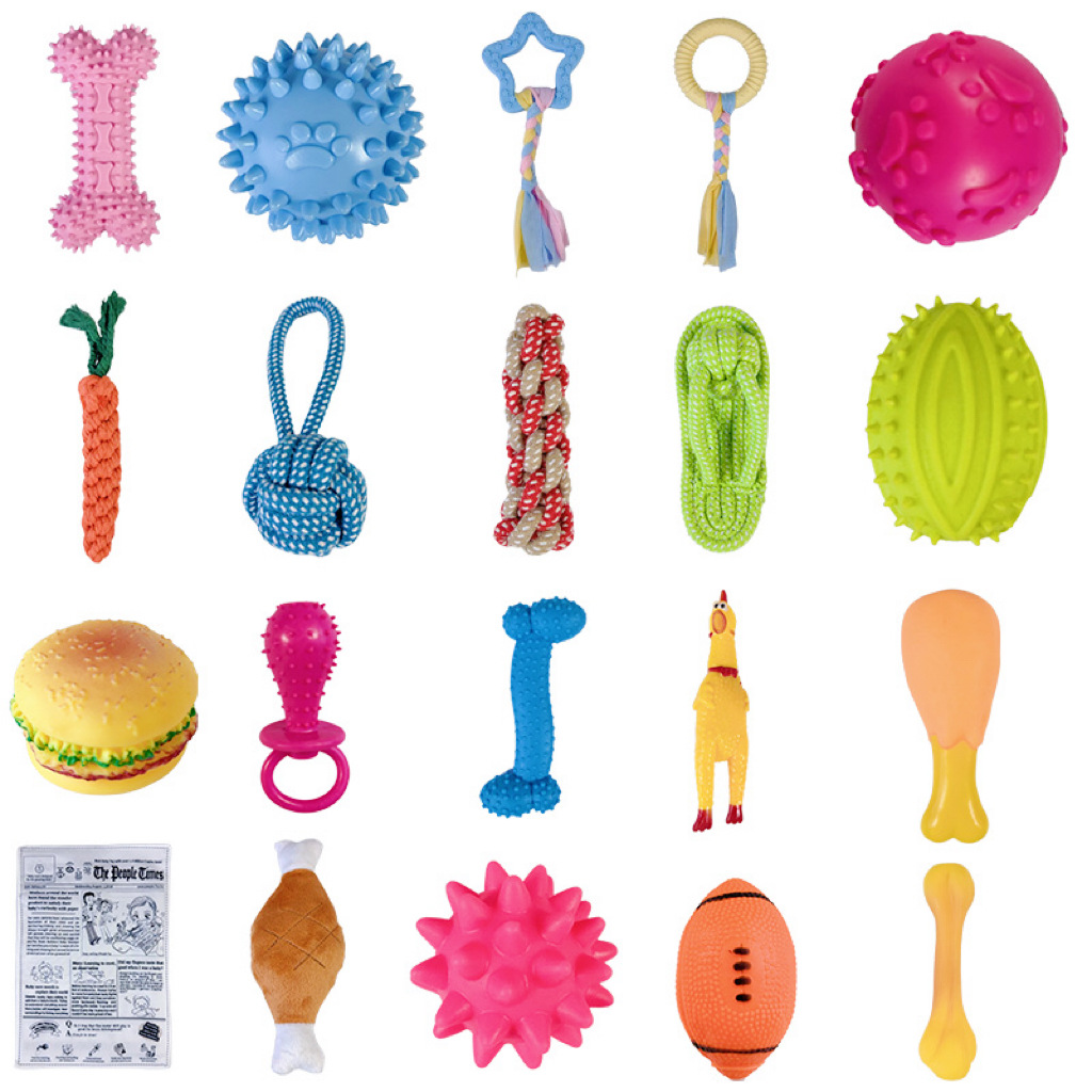 小狗狗发声玩具耐咬金毛柯基洁齿磨牙棒训练互动玩具宠物用品批发