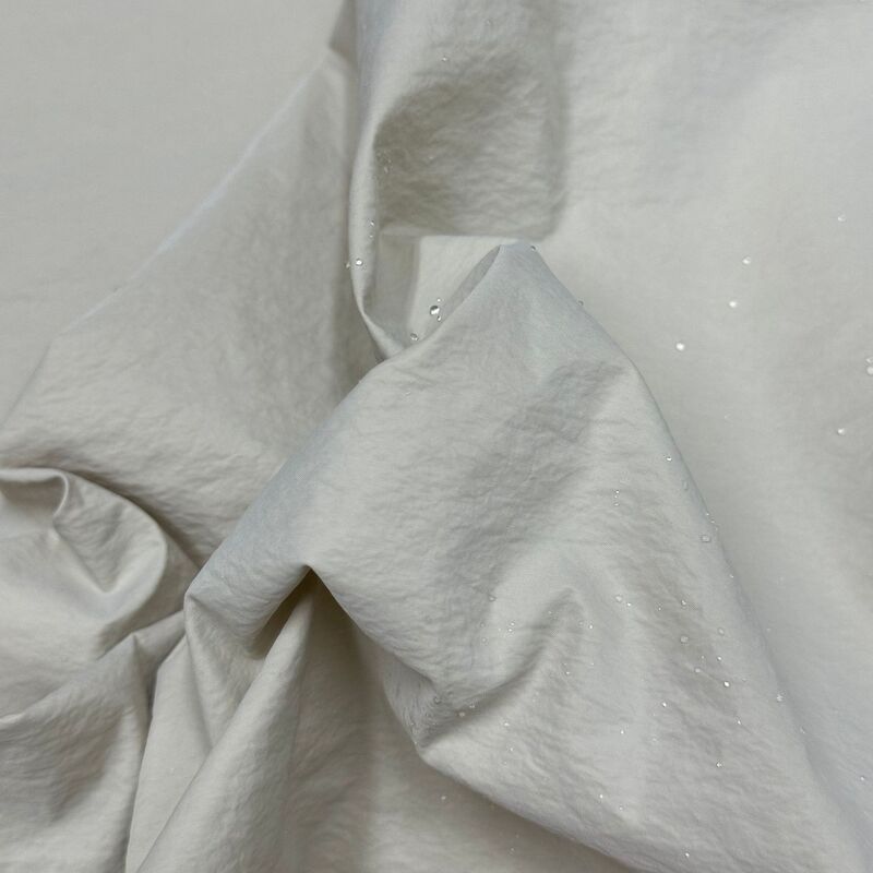 热卖金属机能皱面料 防水飞行服夹克套装工装裤冲锋衣外套锦纶布|undefined