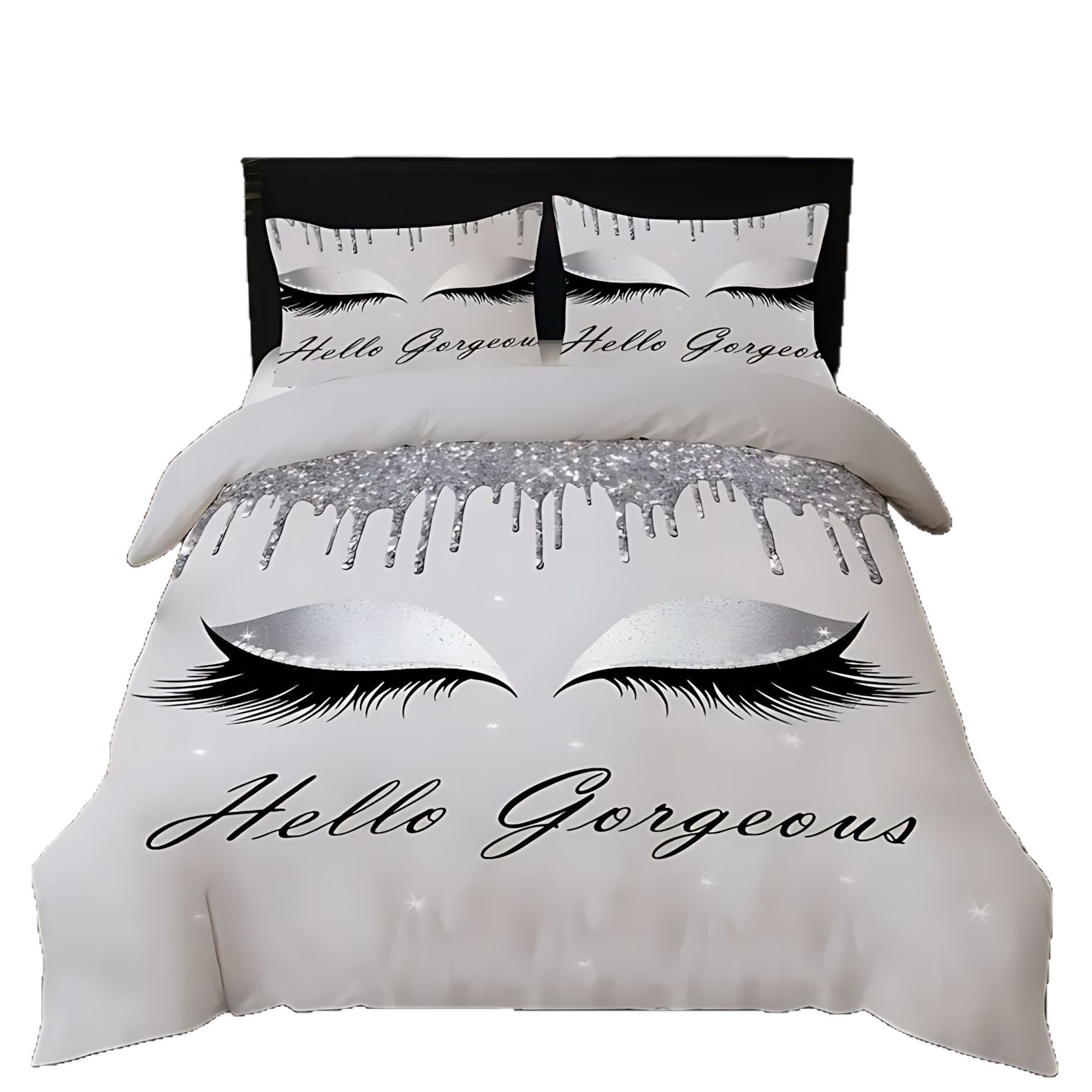 TUME / JIT transfronterizas pestañas largas impresión digital 3D abrasión colchón conjunto de almohada para diseñar