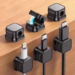磁気ケーブルオーガナイザー壁掛けデスクトップ携帯電話充電ケーブルデータケーブルホルダーバックルケーブルオーガナイザーシームレスケーブルクリップ