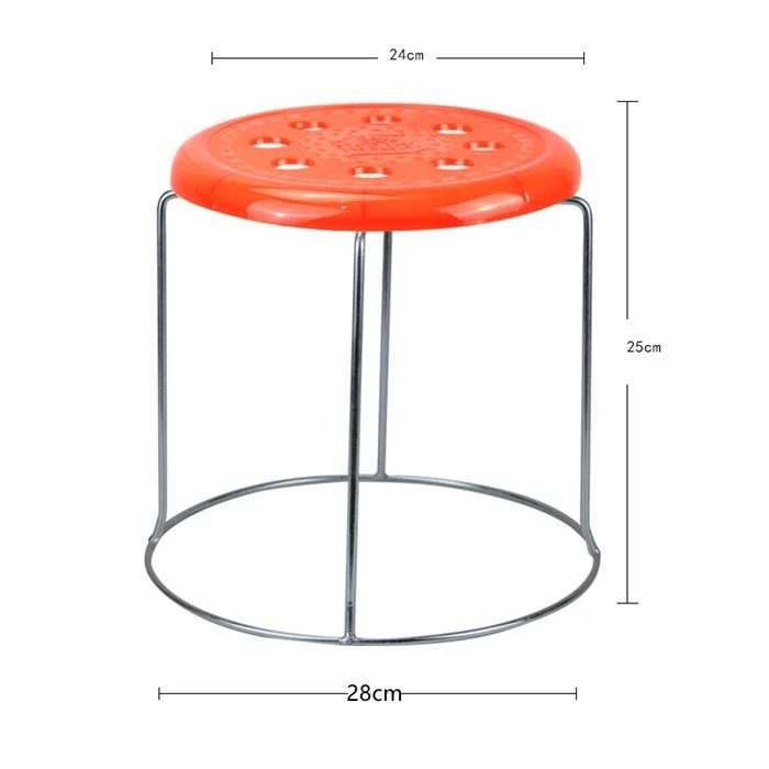 높이 25cm 작은 8홀 레드