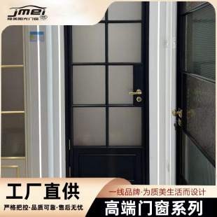Bathroom door bathroom toilet kitchen titanium magnesium aluminum alloy simple household bathroom glass kitchen flat door factory