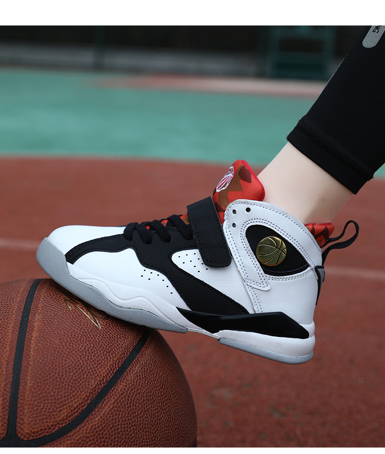 Children's basketball sports boys' middle-aged and old children's casual training shoes, soft soles, anti slip_voghion.com